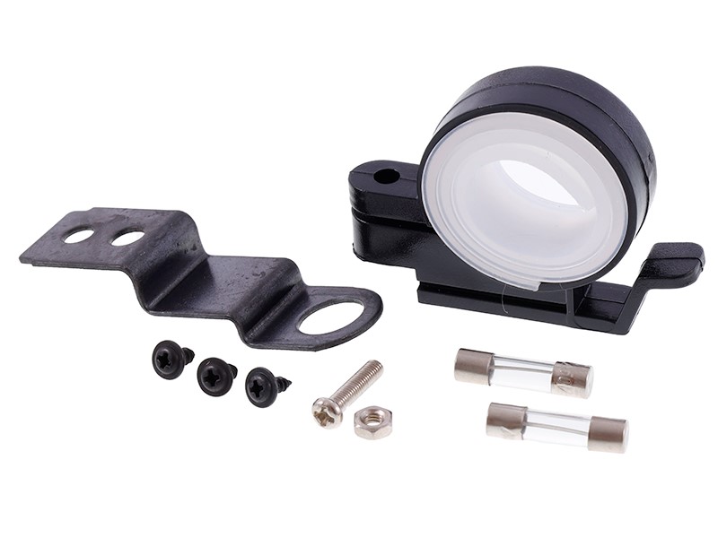 Ładowarka motocyklowa 2x USB 4.2A z woltomierzem i gniazdem