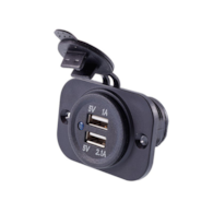 Built-in charger 2x USB 3.1A, 12/24V