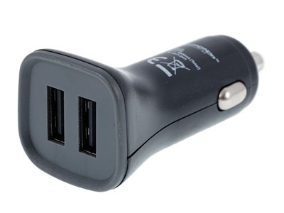2x USB charger, 4.8A, for 12/24V cigarette lighter