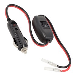 Wtyczka zapalniczki z włącznikiem i przewodem 50 cm ze złączkami