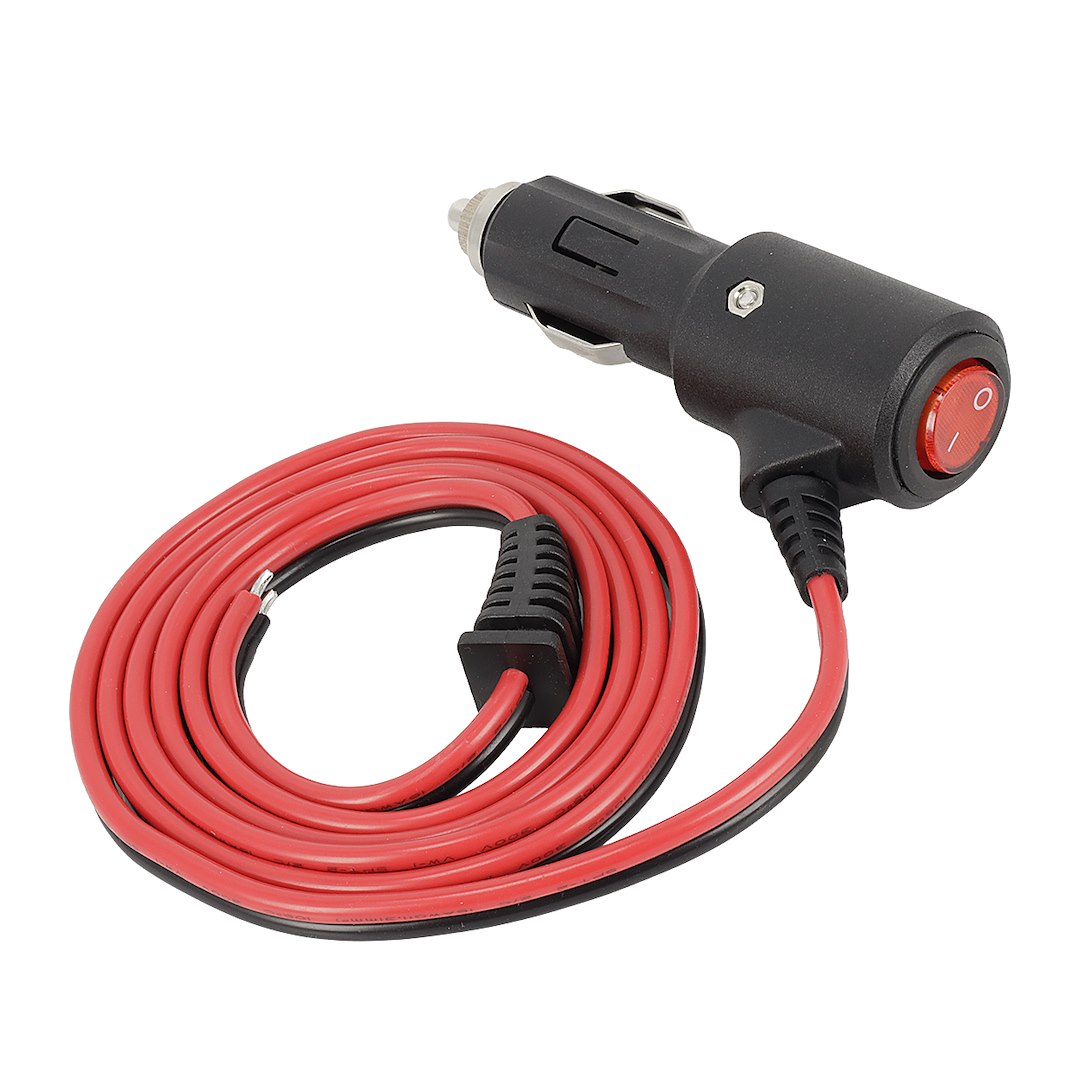 Zigarettenanzünderstecker mit Schalter und 130 cm Kabel