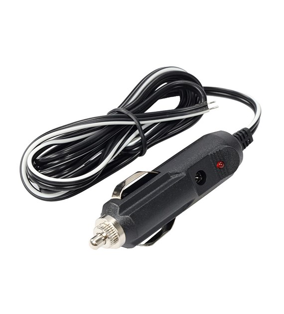 Cigarette lighter plug with 120 cm electric cable