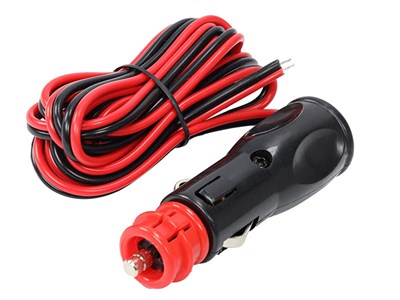 Cigarette lighter plug with 200 cm electric cable