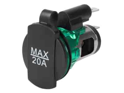 EURO electrical socket, 12/24V, 20A max
