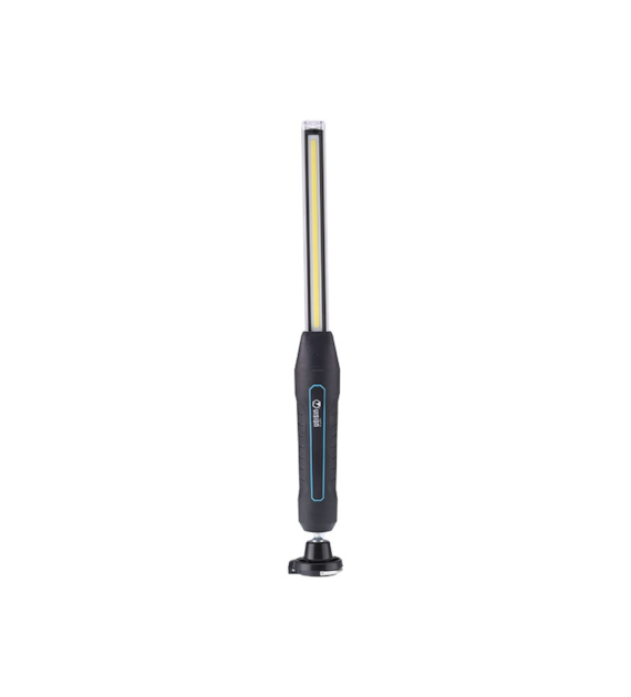 Super thin rechargeabe workshop lamp, COB LED 10W 800 lm + LED 3W 200 lm, IK08, IP67, with magnet