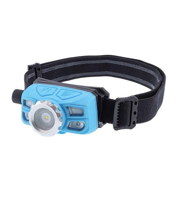 5W COB LED headlamp, rechargeable, 350 lm, ZOOM, IK08, IP65 with motion sensor switch