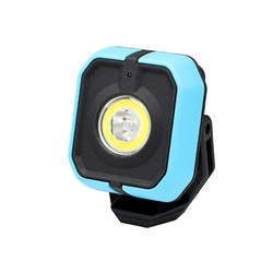Lampa warsztatowa 10W COB LED, 1000 lm + 3W LED 350 lm, akumulatorowa
