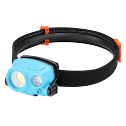Lampa warsztatowa czołowa 3W COB LED 400 lm + 2W SMD LED 200 lm, akumulatorowa