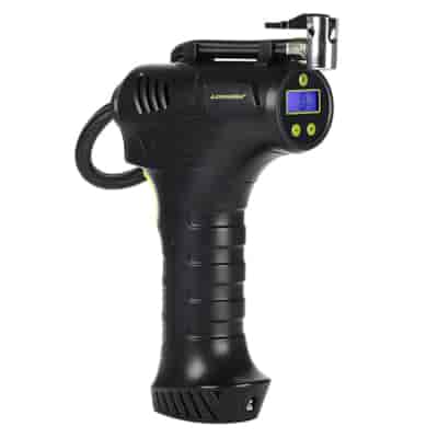 Wireless air compressor, 150 PSI, automatic with digital pressure gauge, 4 adapters