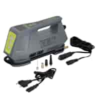 Air compressor DC 12V, AC 230V, 10 BAR, automatic with digital pressure gauge and LED flashlight