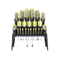 Tournevis magnétiques sur râtelier, 18 pcs