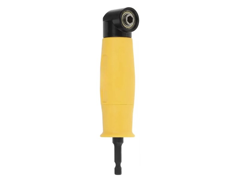 Angled adapter for screwdriver, 1/4  HEX