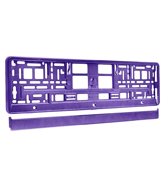 License plate frame, metallized, violet 
