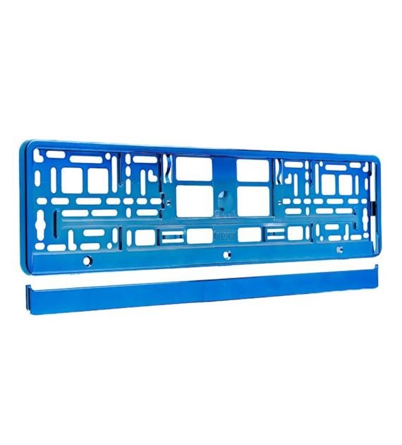 Kennzeichenrahmen, metallisiert, blau
