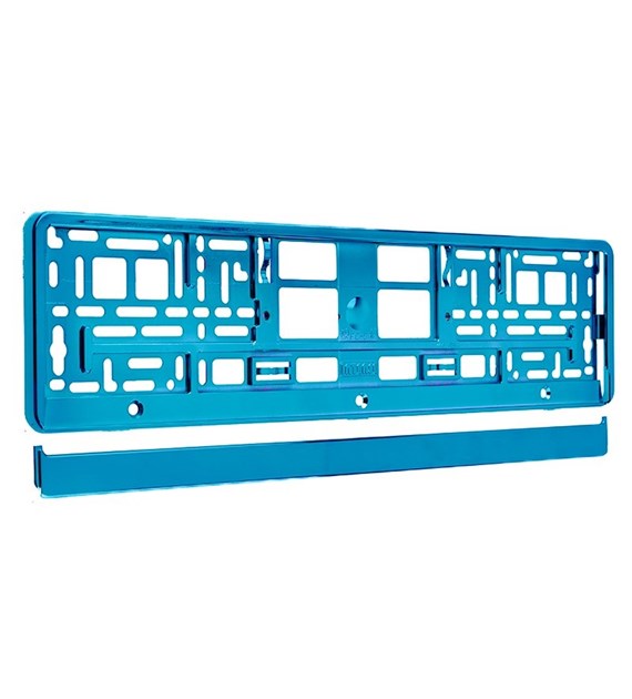 License plate frame, metallized, turquoise 