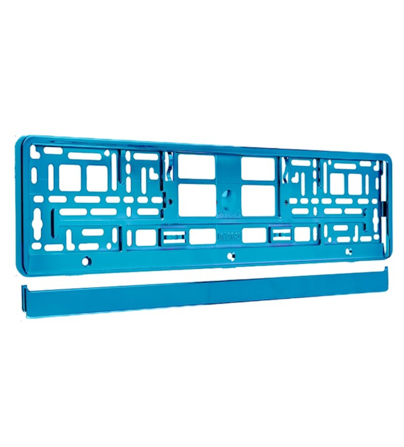 License plate frame, metallized, turquoise