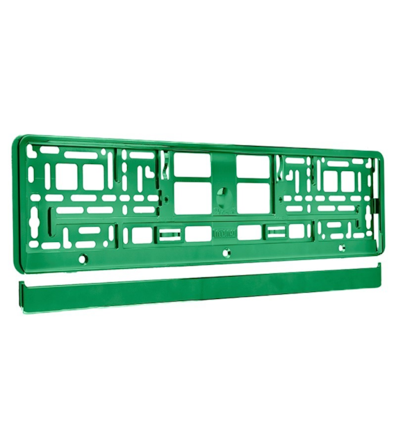 Support de plaque d'immatriculation métallisé, vert