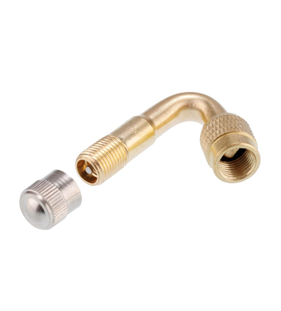 Rallonge de valve automobile Schrader, coudée à 45 °