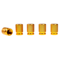 Bouchons de valve en aluminium, 5 pcs, doré