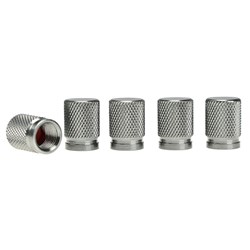 Nakrętki na wentyle, aluminiowe, 5 szt., gunmetal