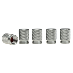 Nakrętki na wentyle, aluminiowe, 5 szt., gunmetal