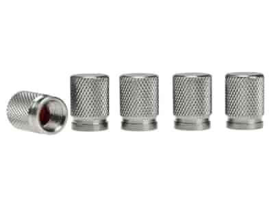 Ventilkappen, Aluminium, 5 Stk, Rotguss Farbe