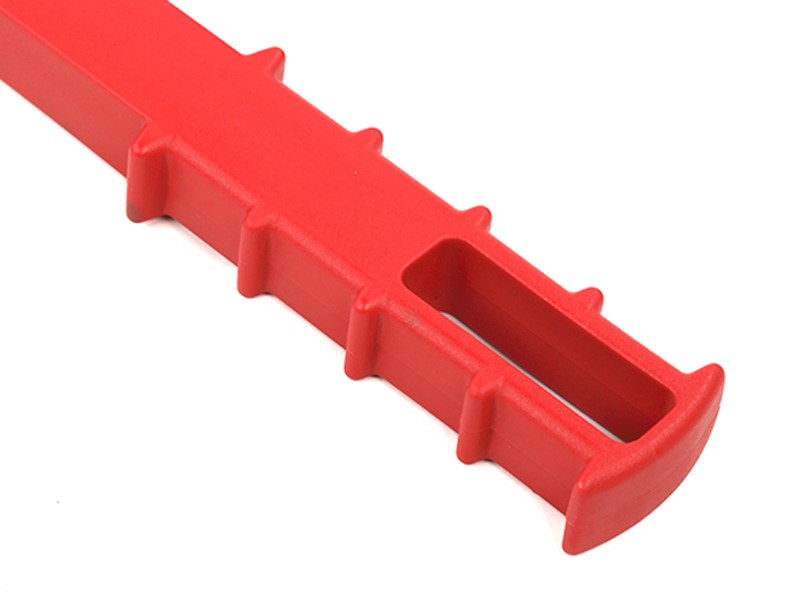 Ice scraper with brass blade and squeegee, short