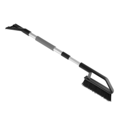 Brosse-grattoir télescopique, 82 - 110 cm, manche en aluminium, manche souple