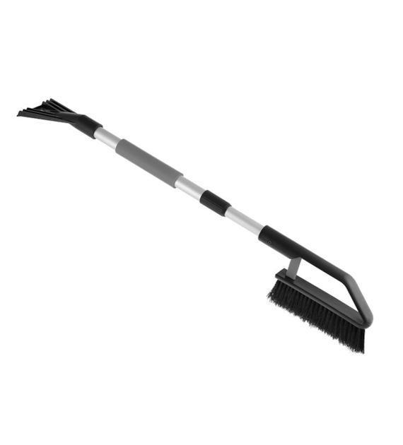 Brosse-grattoir télescopique, 82 - 110 cm, manche en aluminium, manche souple