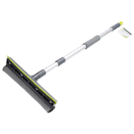 25 cm window cleaner with squeegee and aluminum telescopic handle, 75-120 cm