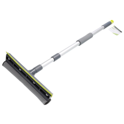 Myjka do szyb 25 cm ze ściągaczką, aluminiowa teleskopowa rączka 75 - 120 cm