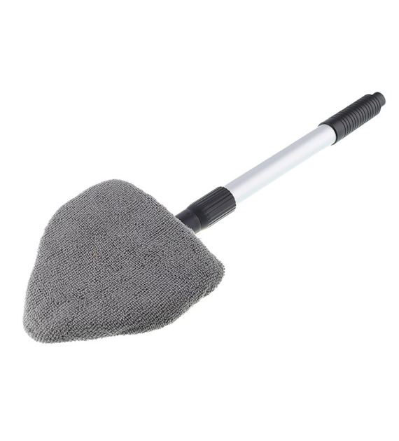 Microfiber window cleaner, triangular, aluminum telescopic handle 38 - 52 cm