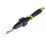Brosse rotative entraînée par jet d'eau, 2 têtes