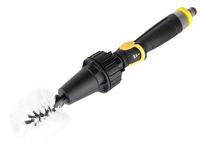 Brosse rotative entraînée par jet d'eau, 2 têtes