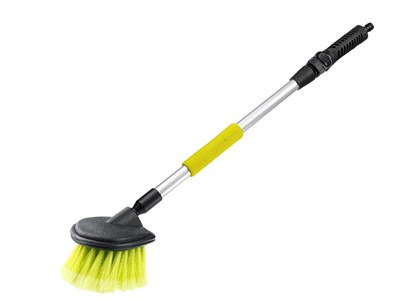 Water flow brush 12x11 cm with 50 cm handle and valve