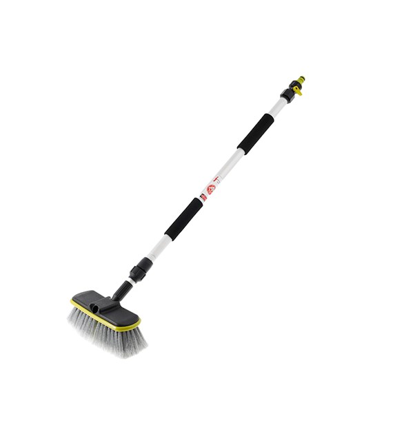 Brosse à flux de 20 cm / 8   avec manche télescopique de 80 - 130 cm