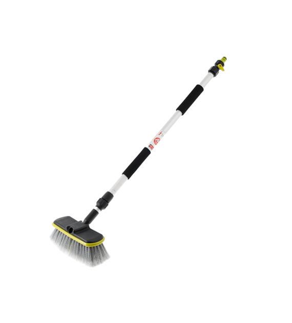 Szczotka przepływowa 20 cm / 8  z teleskopowym kijem 80 - 130 cm