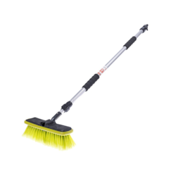Water flow brush 25 cm / 10  with telescopic handle 95 - 165 cm and valve