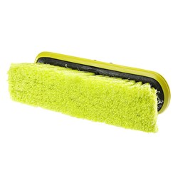 Waschbürste mit Wasserdurchlauf 25 cm / 10  - Kopf passender Stab 63511