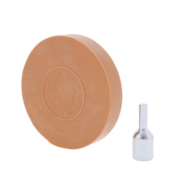 Rubber disk, diam. 88 mm, thread M8