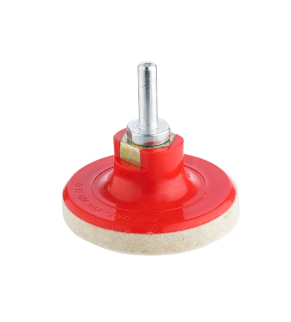 Feutre de polissage, diam.75mm x 5mm, adaptateur M14