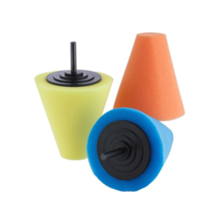 Stożki polerskie FI 32 x FI 80 x 80 mm, adapter M6, 3 szt.