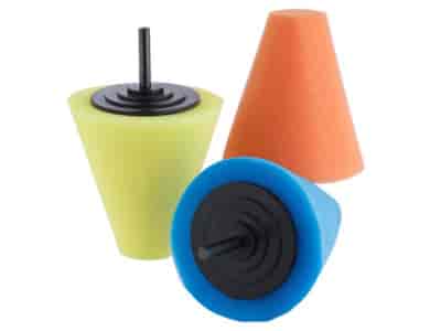 Polishing cones FI32 x FI80 x 80 mm, adapter M6, 3 pcs