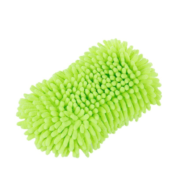 Éponge en microfibre chenille + maille avec élastique, 23x11x5,5 cm