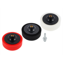 Gąbki polerskie 3 w 1 + adapter