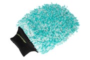 Car washing and polishing glove, microfiber + fine chenille