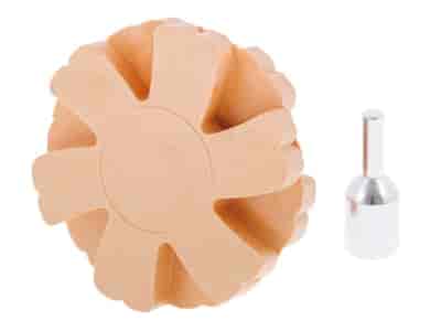 Disque gomme pour adhésifs, diam. 90 mm, dentelé, filetage M8