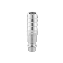 Compressor quick coupling for hose diam. 12.5 mm, plug, chrome
