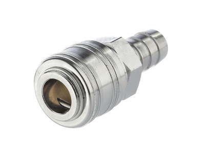 Compressor quick coupling for hose diam. 12.5 mm, socket, chrome