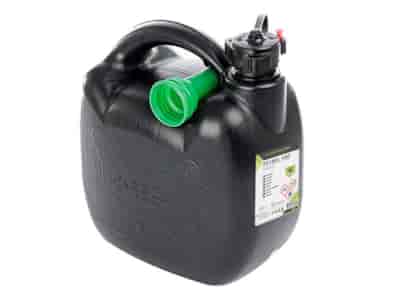 Fuel jerrycan, plastic, 5L, oval, black